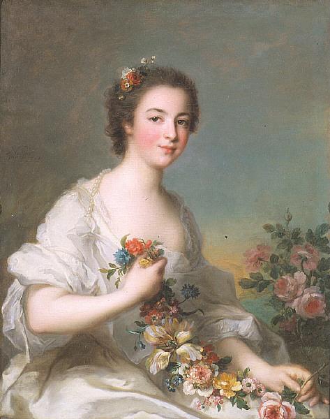 Jean Marc Nattier Portrait of a Lady oil painting image